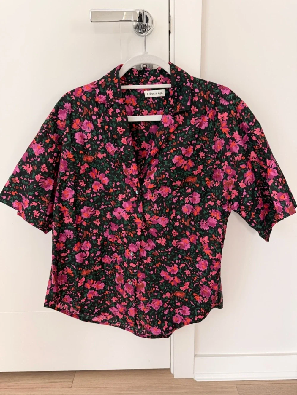 A Bronze Age Romeo Button Down & Party Pants Set in Abstract Floral Size XS - Picture 3 of 11